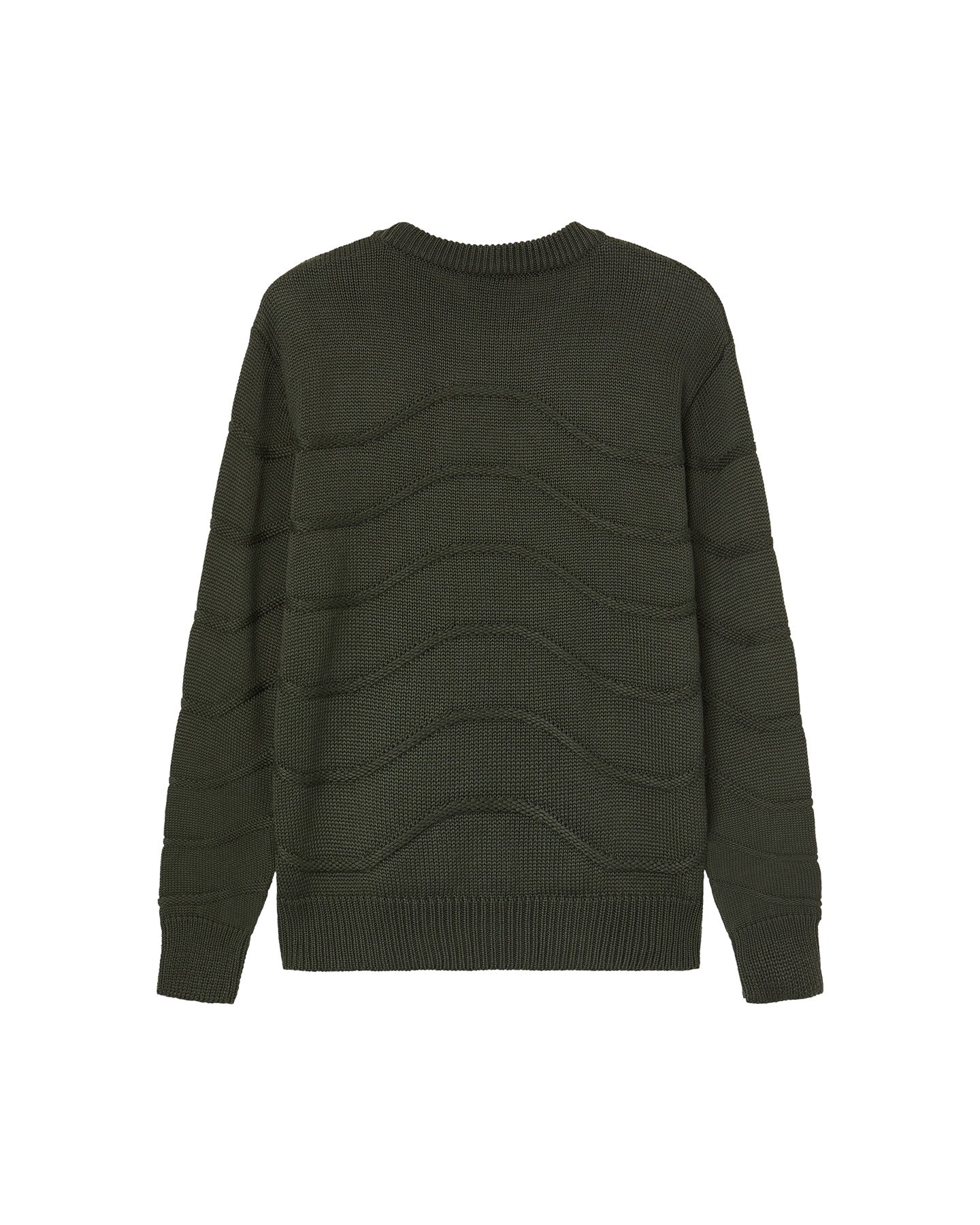 KNIT SWEATER WAVES GREEN